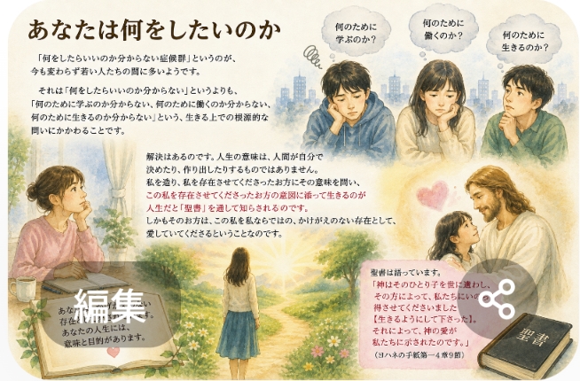 あなたは何をしたいのか